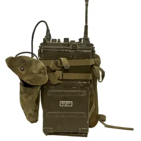 Original U.S. Korean War Vietnam War RT-176A AN/PRC-10 Backpack Radio Rig - Serial No. LBAD-6906