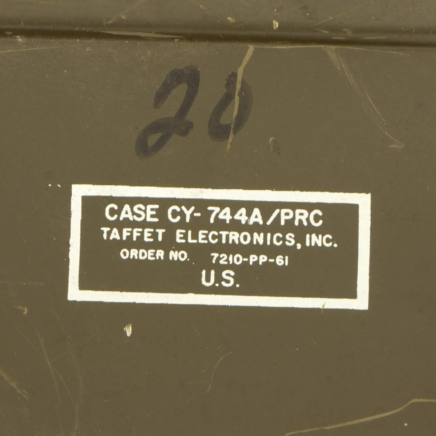 Original U.S. Korean War Vietnam War RT-176A AN/PRC-10 Backpack Radio Rig - Serial No. LBAD-6906