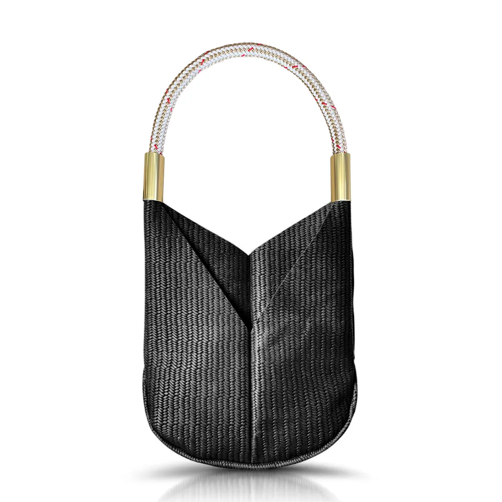 Original Wildwood Bag | Large in Black Basketweave Leather