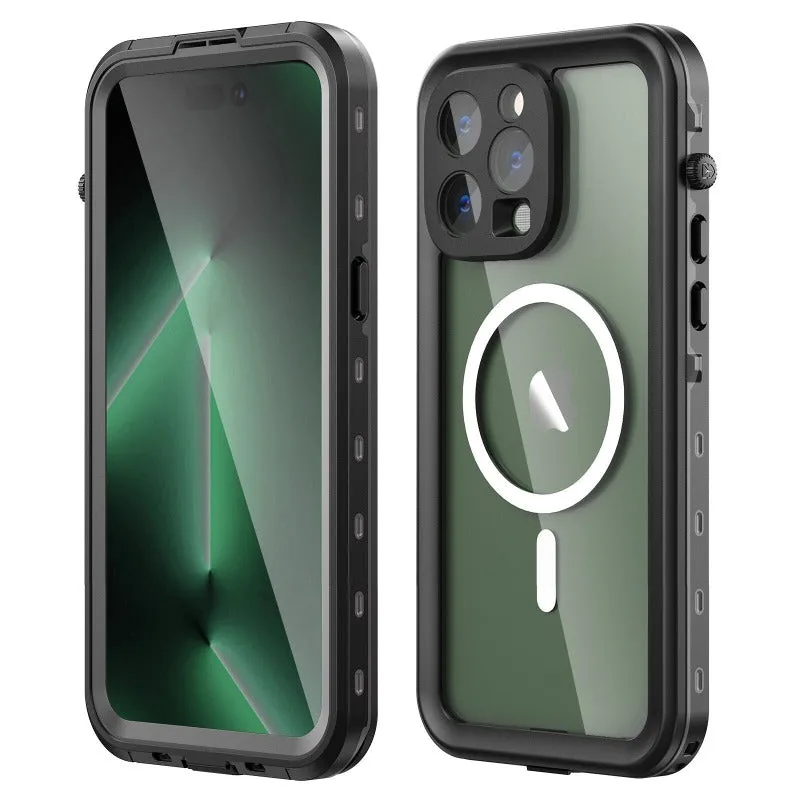 Outdoor Swimming Shockproof Waterproof Magnetic Phone Case For iPhone