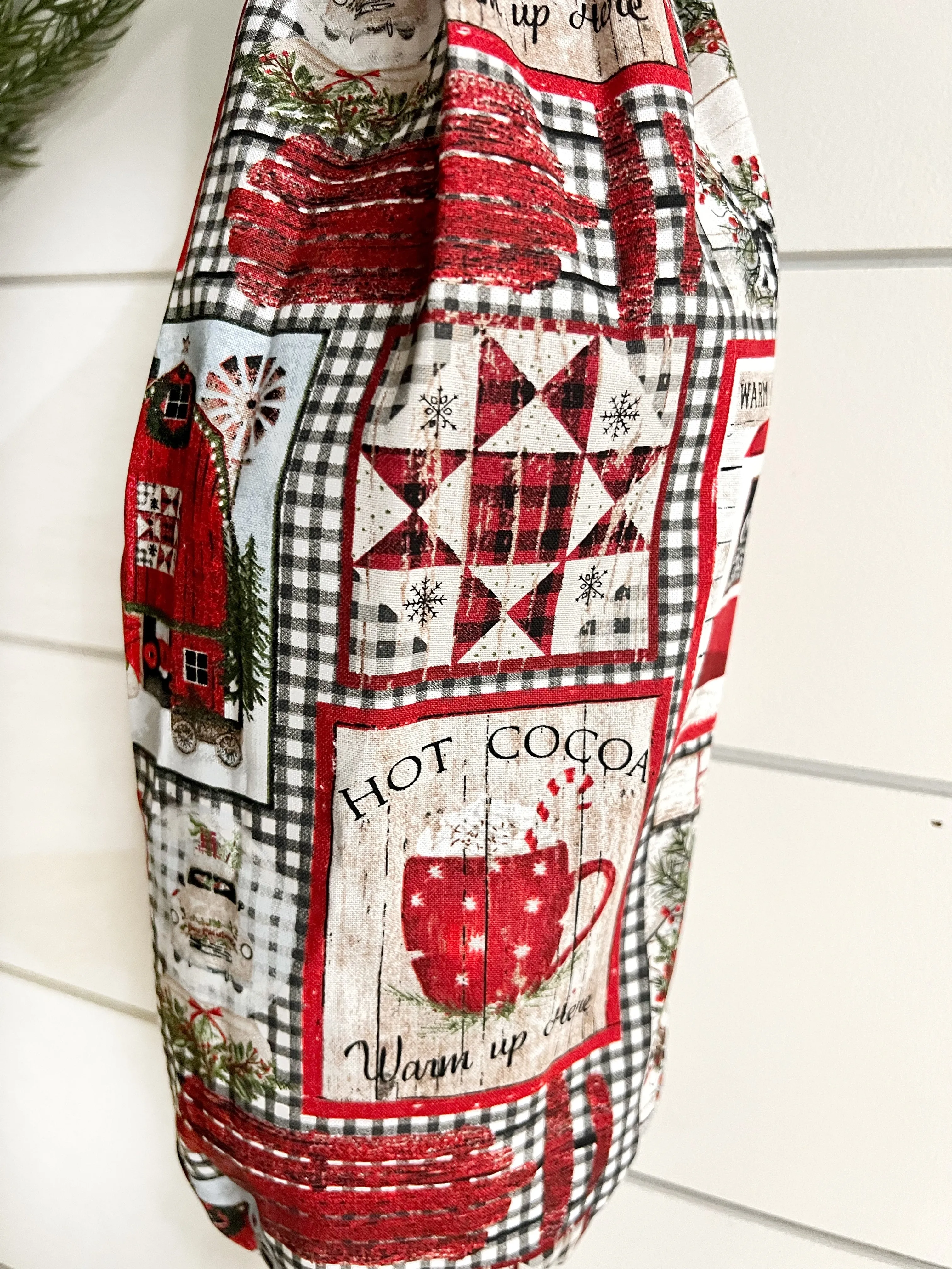 Patchwork Christmas Bag Holder