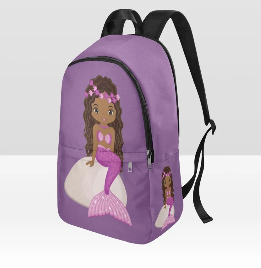 Personalized Purple Mermaid Back Pack