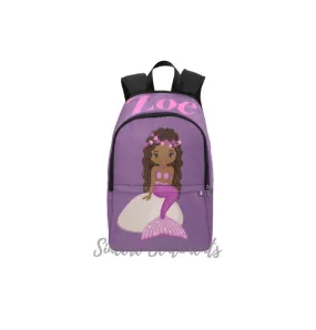 Personalized Purple Mermaid Back Pack