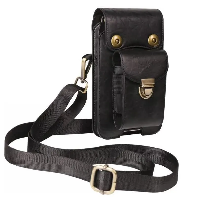 Phone Holster Crossbody Leather Belt Bag