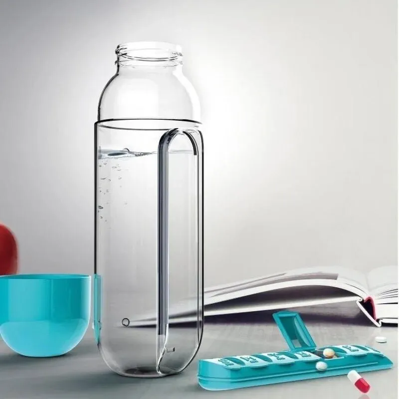 Pill Organizer Water Bottle