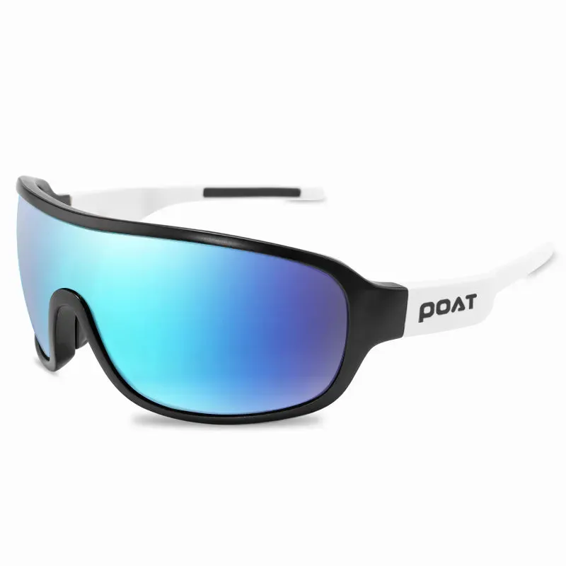 POAT 4 Lens Cycling Glasses UV400 Outdoor Sports Eyewear Fashion Bike Bicycle Sunglasses Mtb Goggles with Case