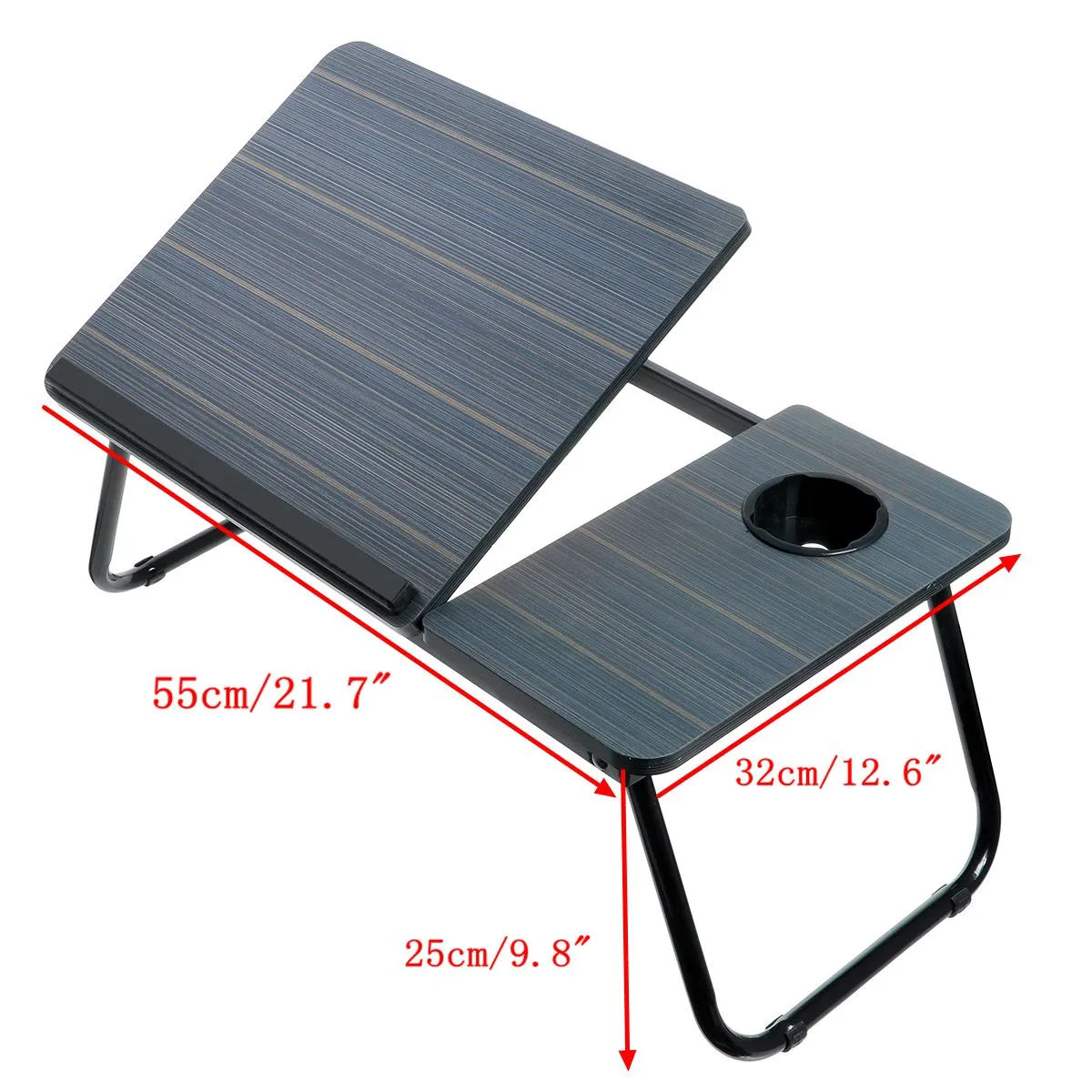 Portable Folding Laptop Stand Holder Study Table Desk Cooling Fan Foldable Computer Desk for Bed Sofa Tea Serving Table Stand