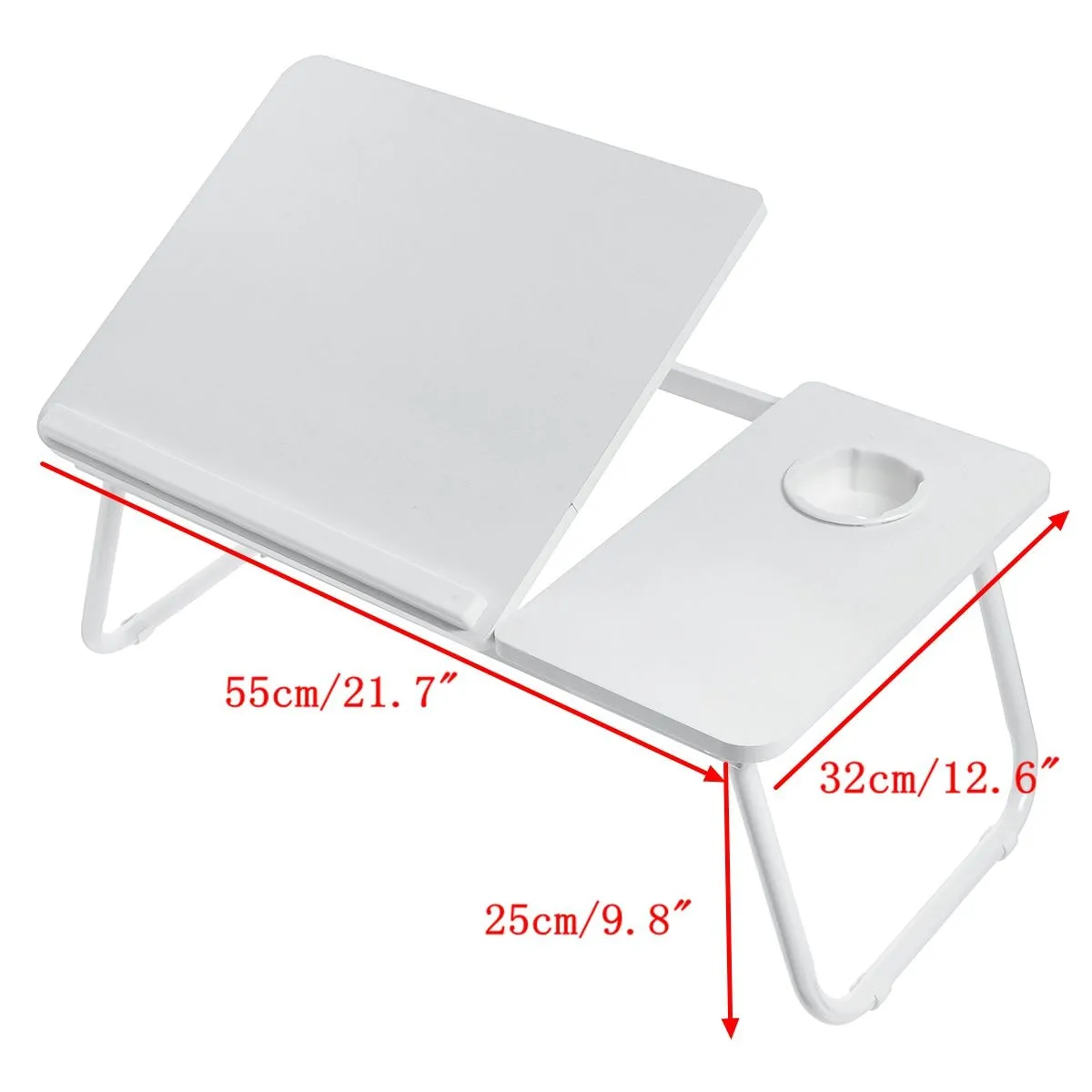 Portable Folding Laptop Stand Holder Study Table Desk Cooling Fan Foldable Computer Desk for Bed Sofa Tea Serving Table Stand