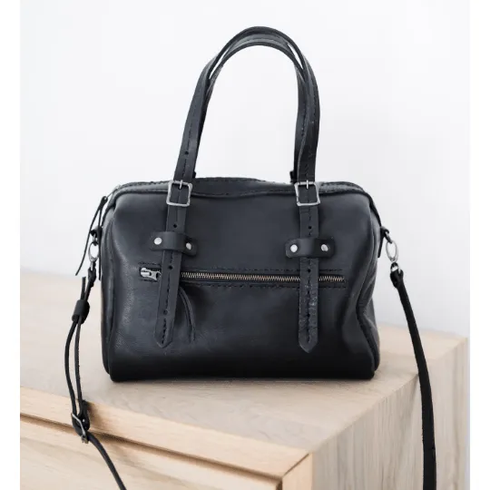 Premium Leather Priscilla Handbag 2.1  Black