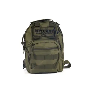 Proof of Work Division Molle Shoulder Sling Daypack Bag  [MILITARY GREEN] MILITARY GRADE COLLECTION