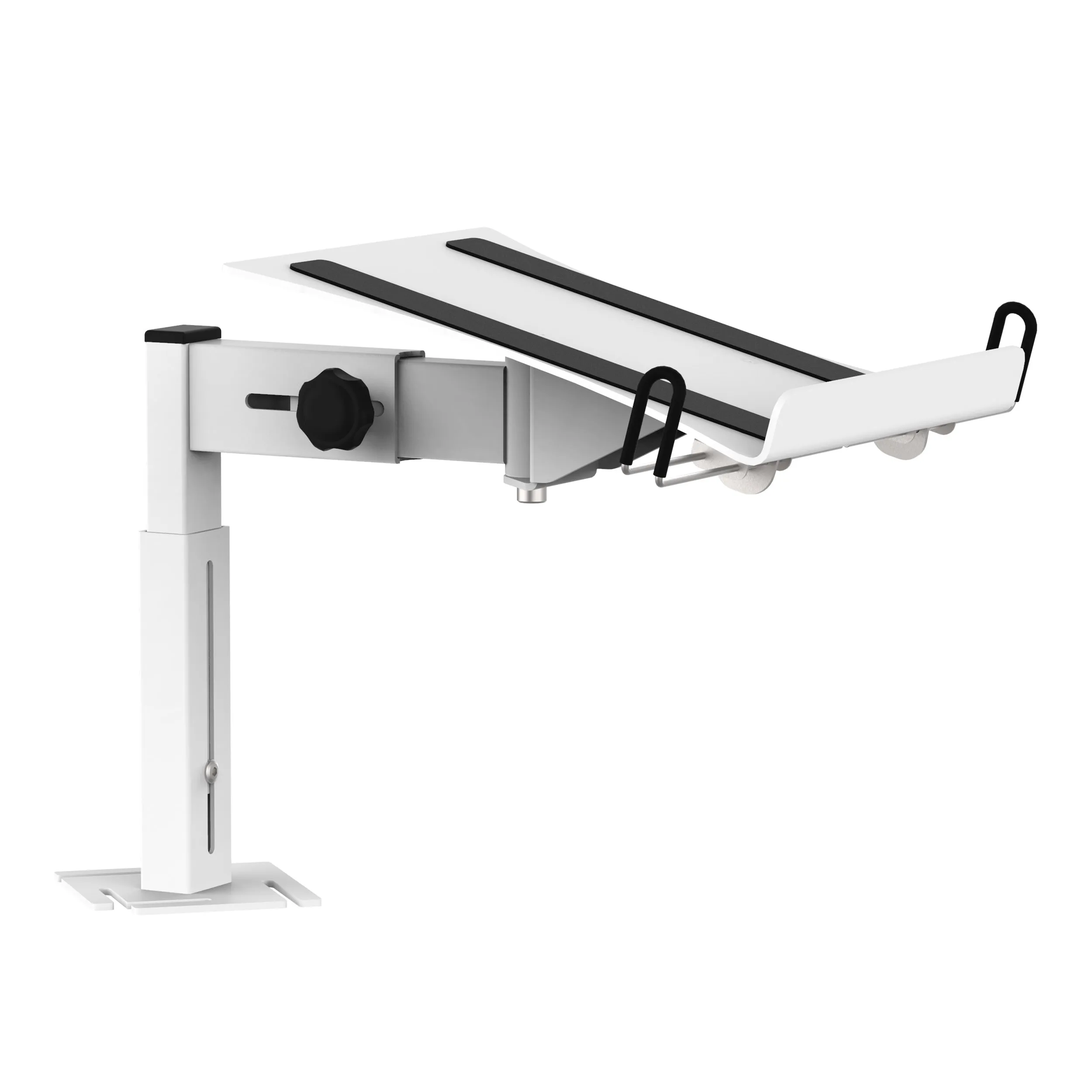 ProX XF-B3LS WH WHITE Universal Side Laptop Shelf Mounting Stand for B3 DJ Table Workstation by Humpter