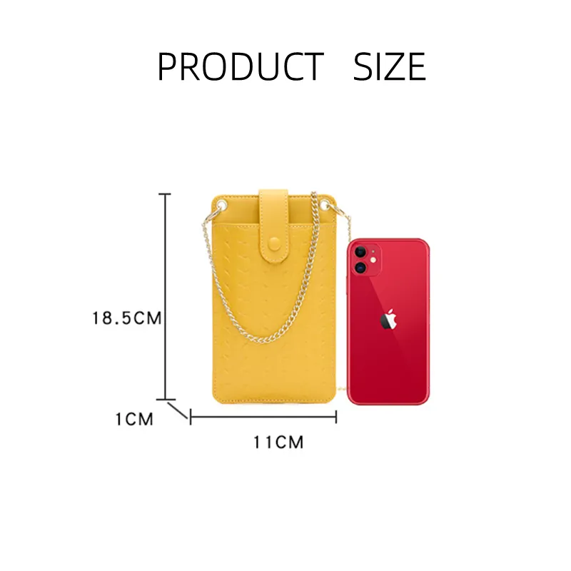 PU Leather Multi-Purpose Crossbody Cell Phone Bag For Women Girls