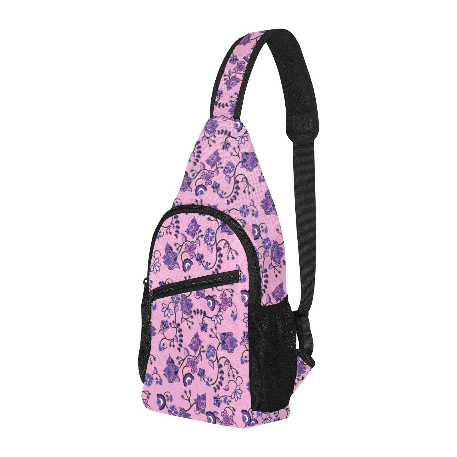 Purple Floral Amour Chest Bag