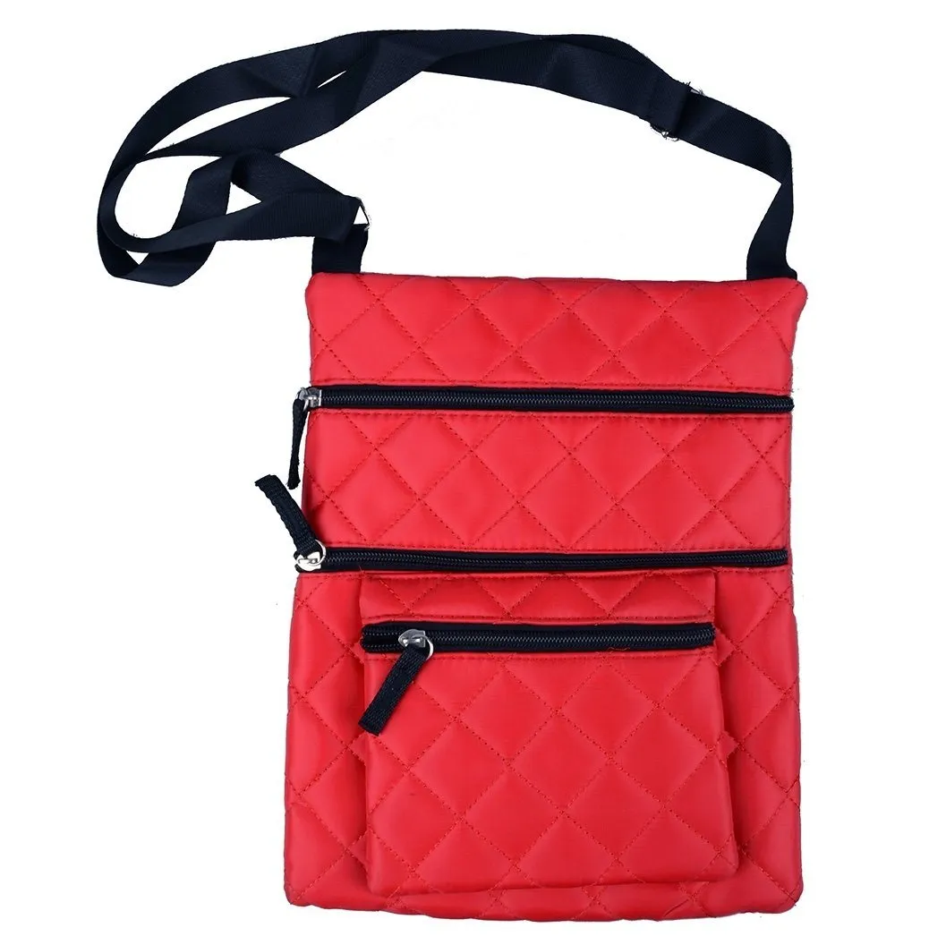 Quilted Crossbody Bag - Assorted Colors