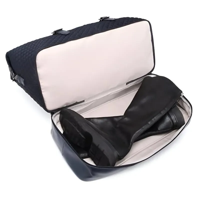 Quilted Travel Duffle Bag With Case