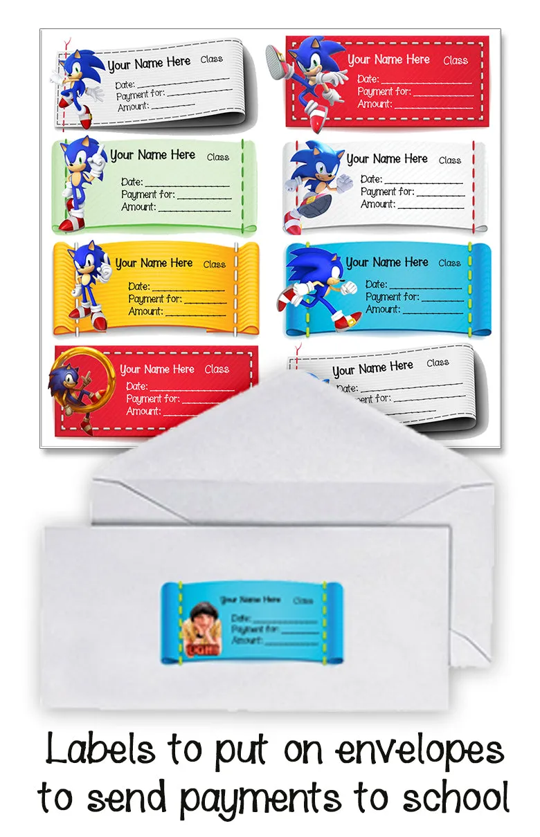 ""Sonic" School labels packs