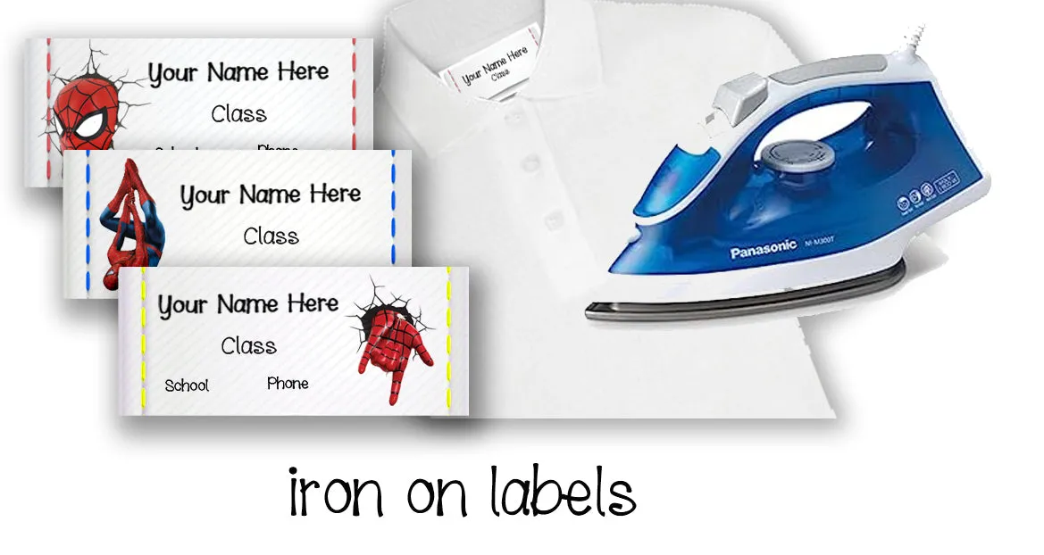 ""Spiderman" School labels packs