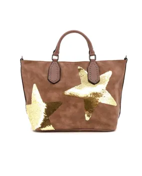 "Star" school bag beige