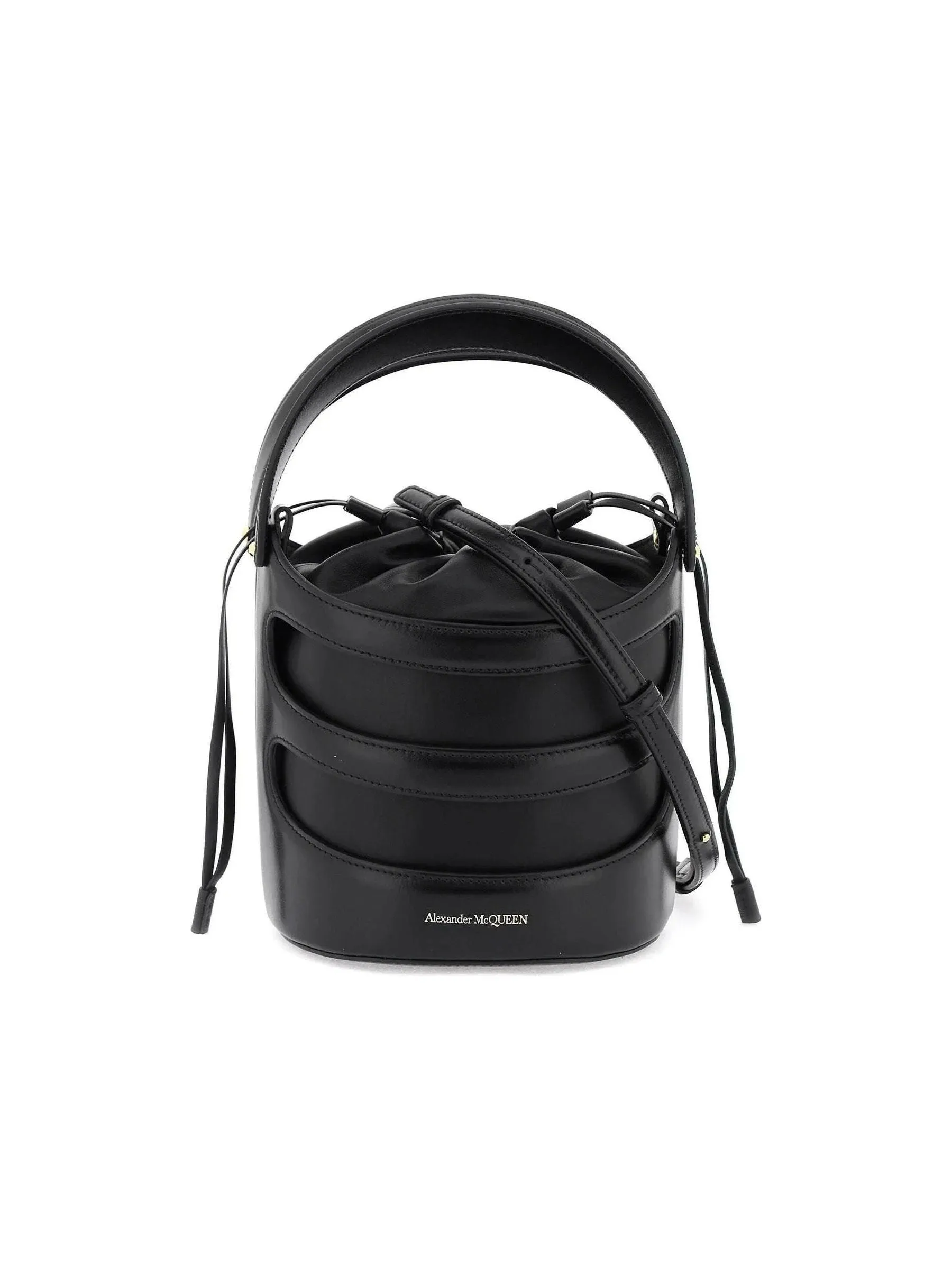 Rise Structured Leather Bucket Bag