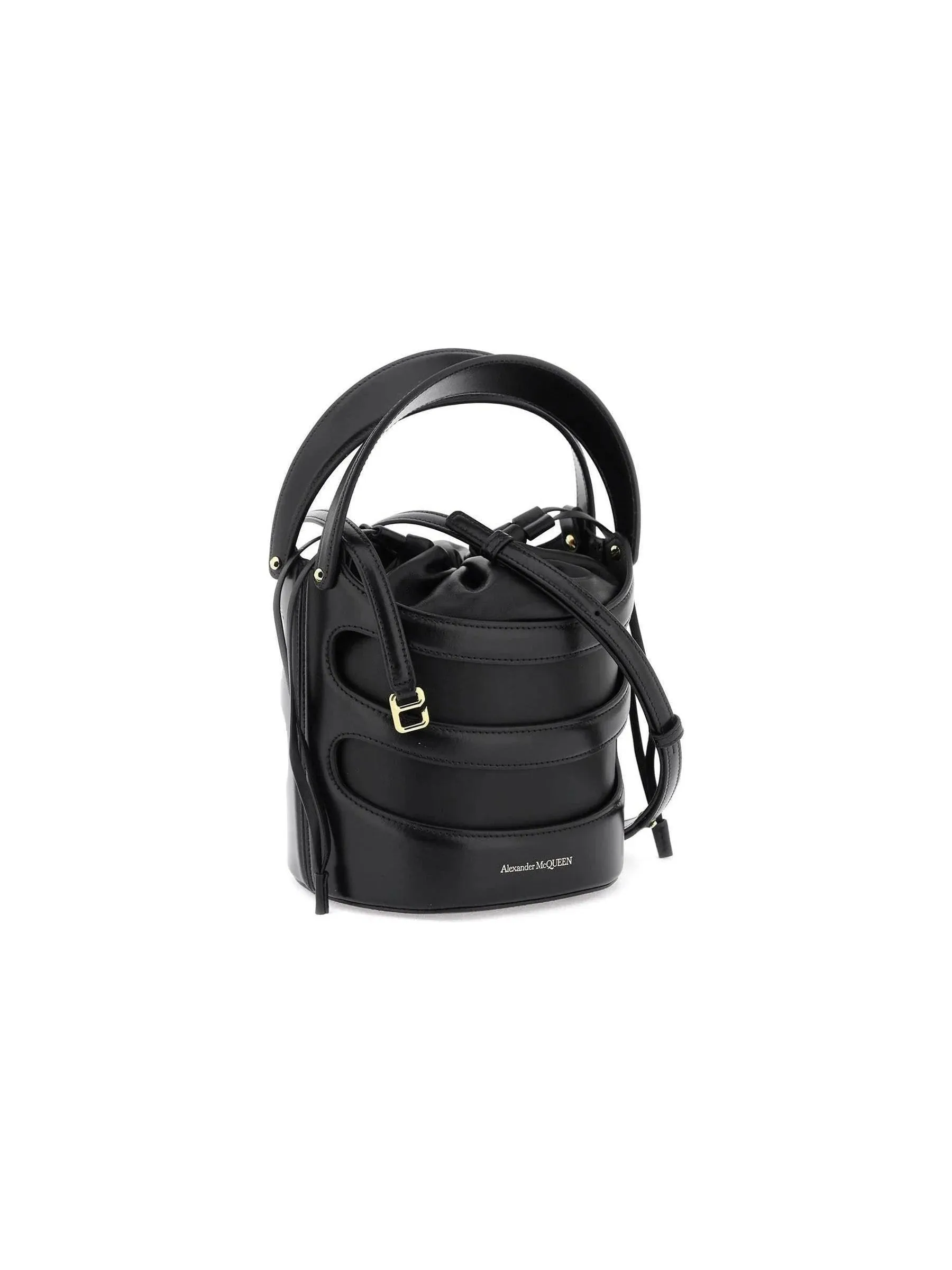 Rise Structured Leather Bucket Bag