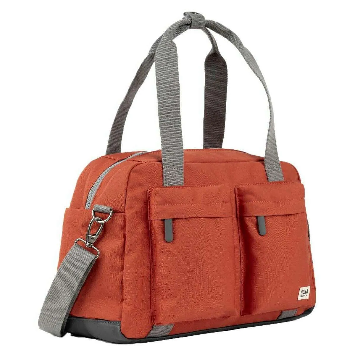 Roka Gatwick Small Recycled Canvas Duffle Bag - Roobios Red