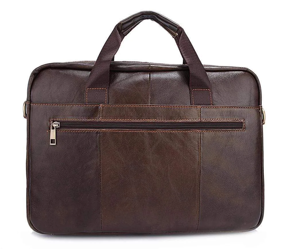 Rossie Viren  Handmade Vintage Leather Briefcase For Men