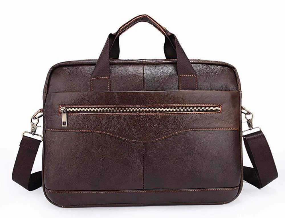 Rossie Viren  Handmade Vintage Leather Briefcase For Men