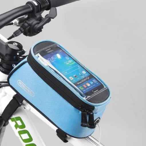 ROSWHEEL BICYCLE BAGS CYCLING BIKE FRAME IPHONE BAGS  HOLDER PANNIER MOBILE PHONE BAG CASE POUCH