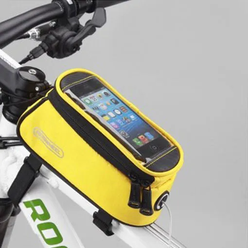 ROSWHEEL BICYCLE BAGS CYCLING BIKE FRAME IPHONE BAGS  HOLDER PANNIER MOBILE PHONE BAG CASE POUCH