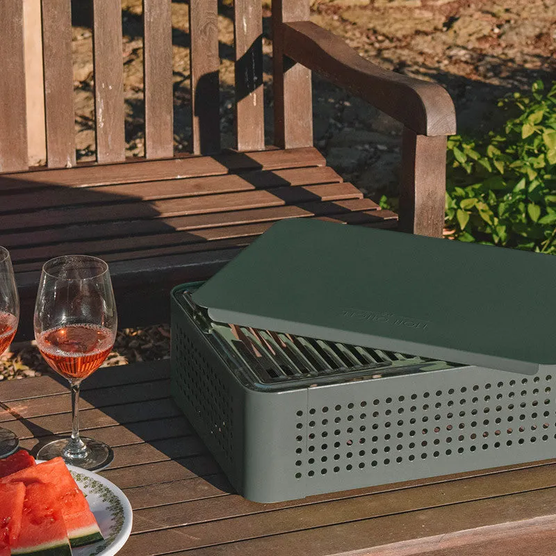 RS Barcelona Mon Oncle Portable BBQ in Green