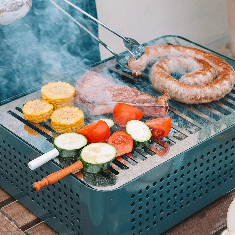 RS Barcelona Mon Oncle Portable BBQ in Green