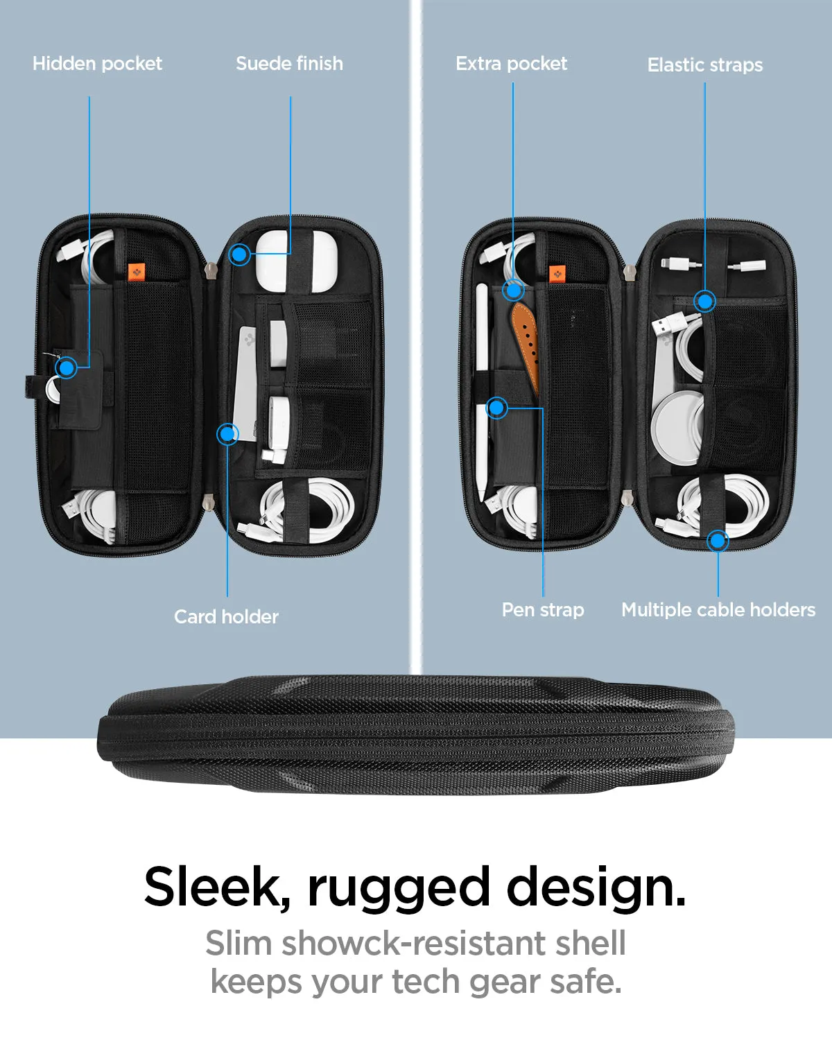 Rugged Armor® Pro Slim Cable Organizer Bag