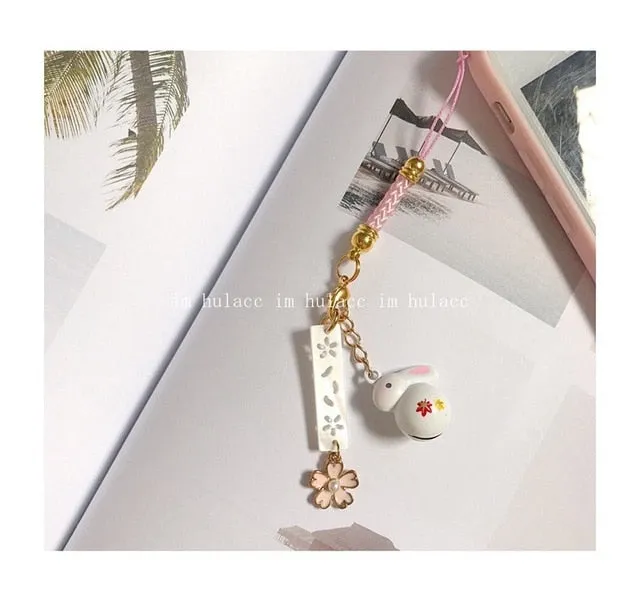 Sakura Bunny Phone Pendant