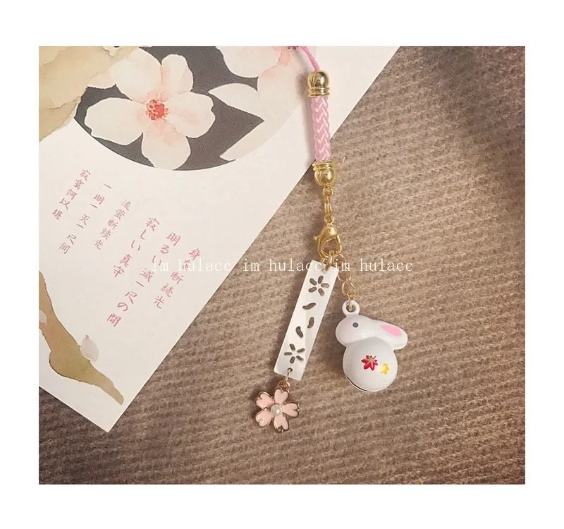 Sakura Bunny Phone Pendant