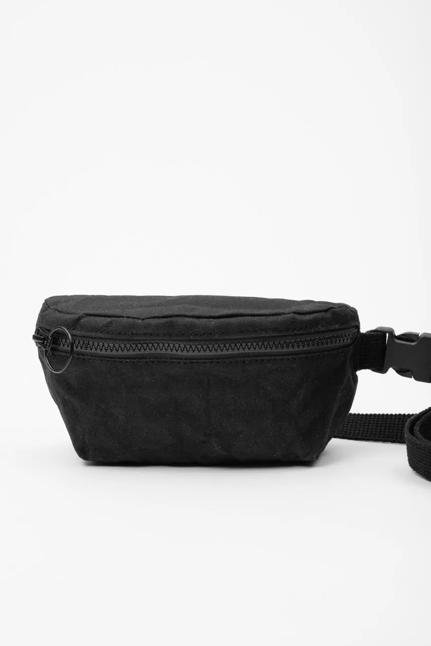 SAMPLE brown Fanny pack, waist bag, WAXED CANVAS FANNY PACK