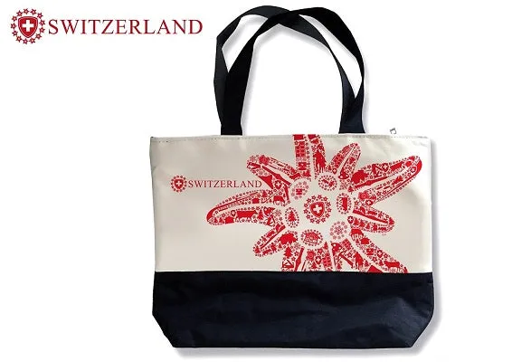 SHOPPING BAG CANVAS EDELWEISS 42.5x30x9cm