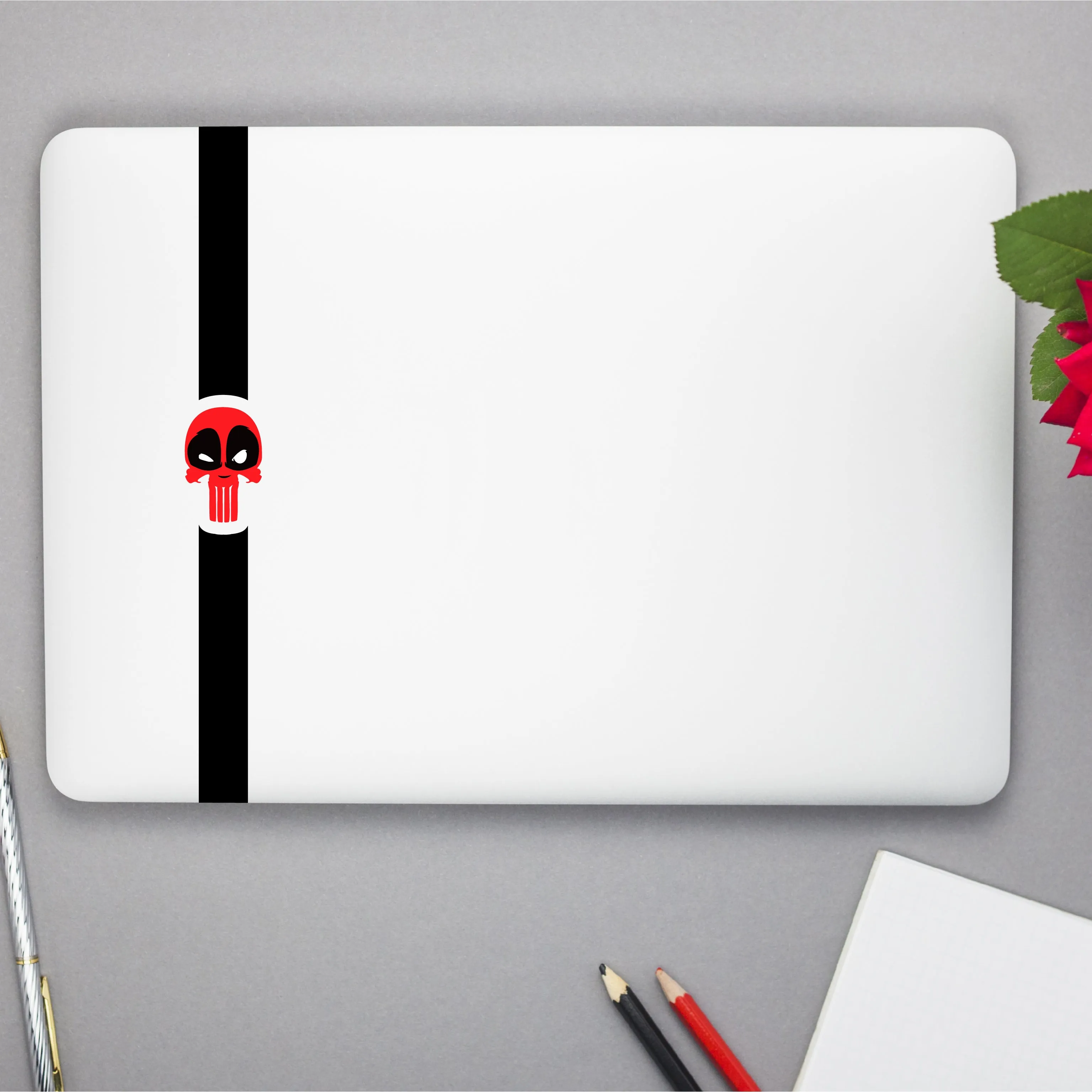 Skull Theme Vinyl Decal Laptop Stickers For Skins