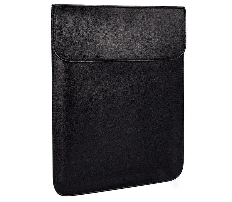 Sleek 2 In 1 Men's Slim Laptop Sleeve- Black