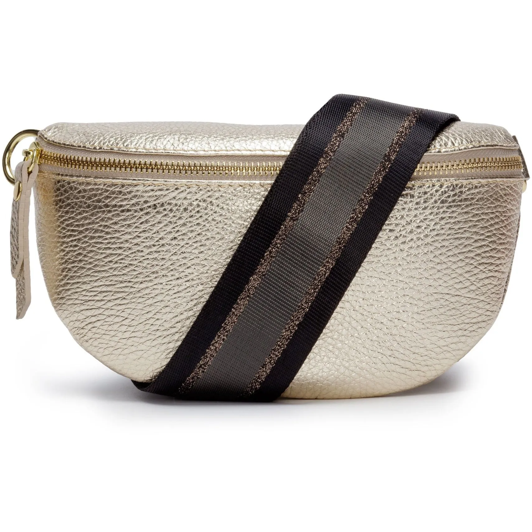 Sling Bag - Gold with Charcoal Strap