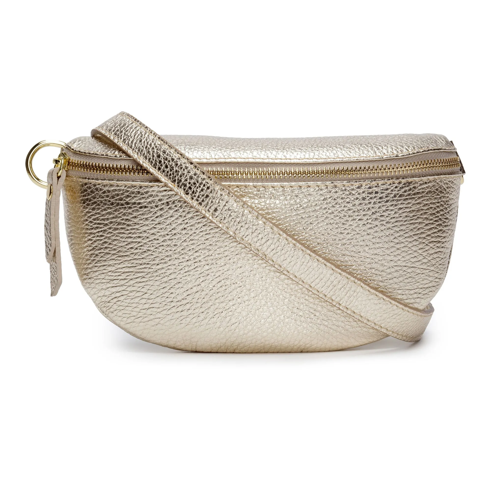 Sling Bag - Gold with Charcoal Strap