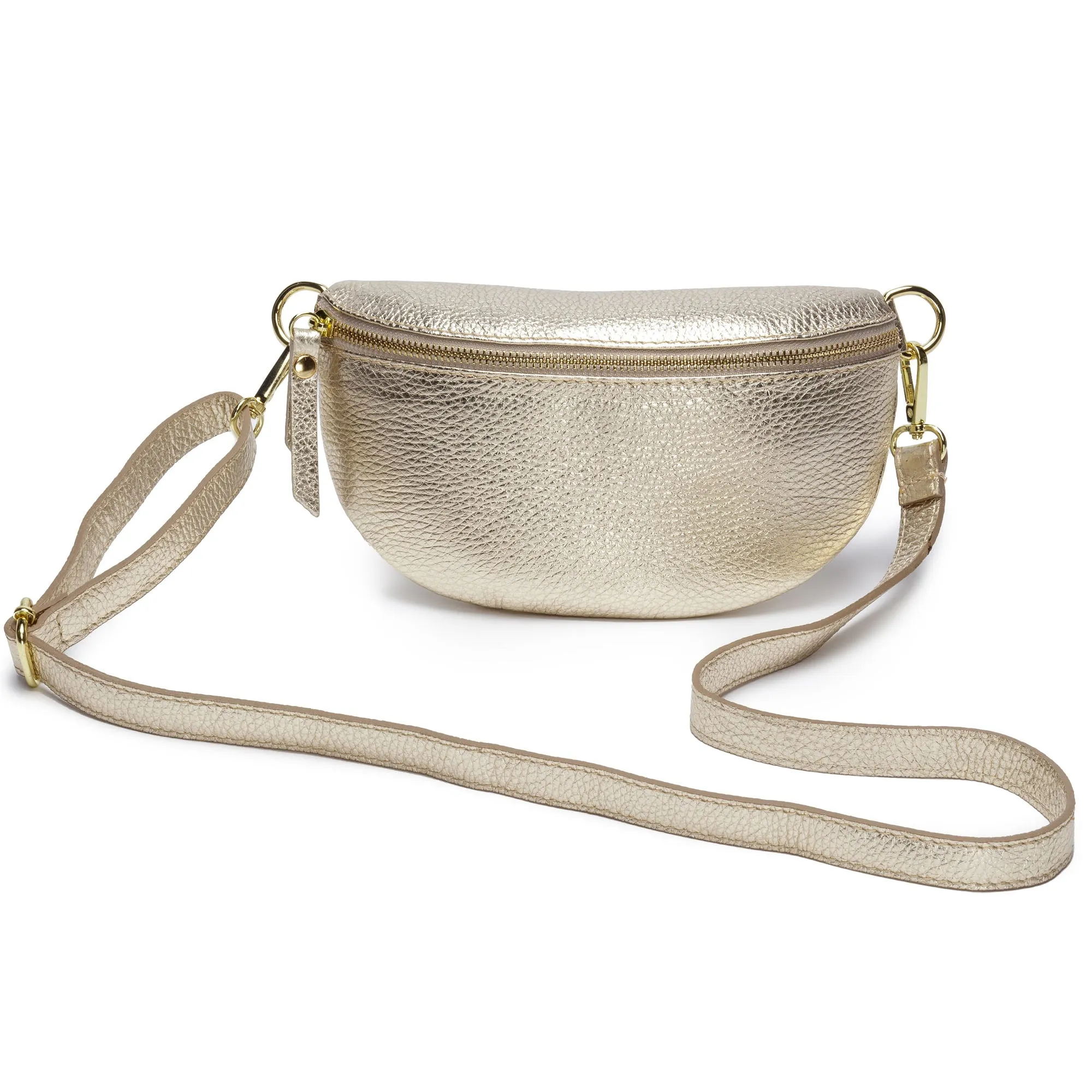 Sling Bag - Gold with Charcoal Strap