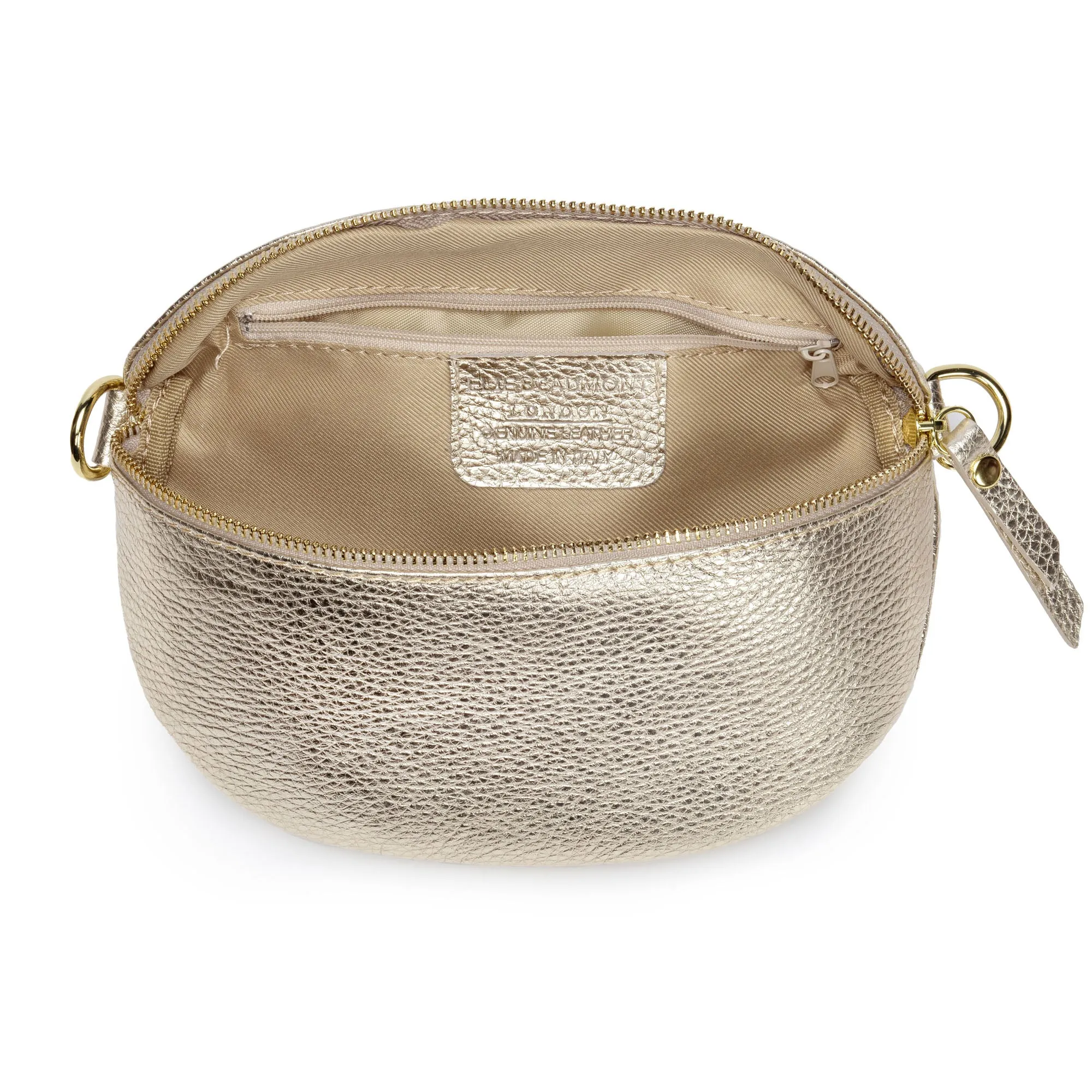 Sling Bag - Gold with Charcoal Strap