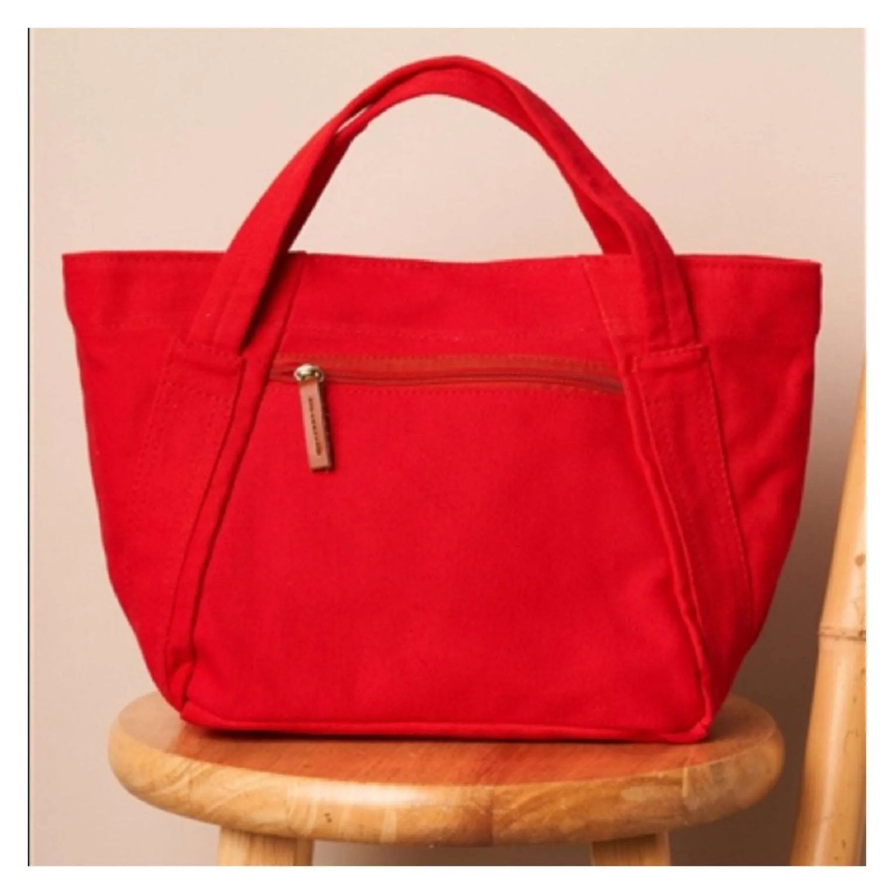 Small Red Tote Bag