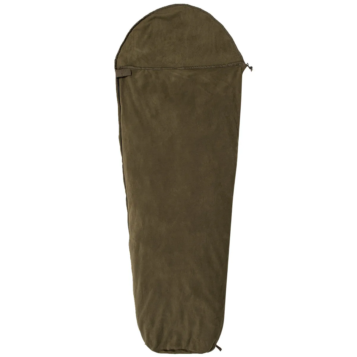 Snugpak Fleece Sleeping Bag Liner with Zip Olive