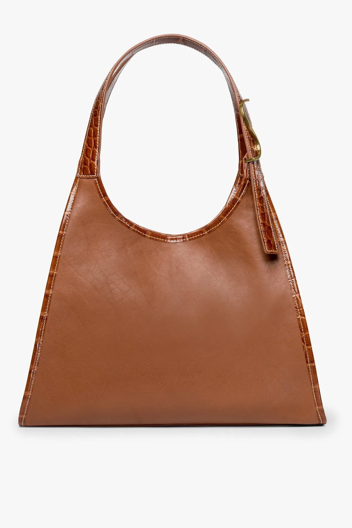 SOFT REY LEATHER TOTE BAG | TAN