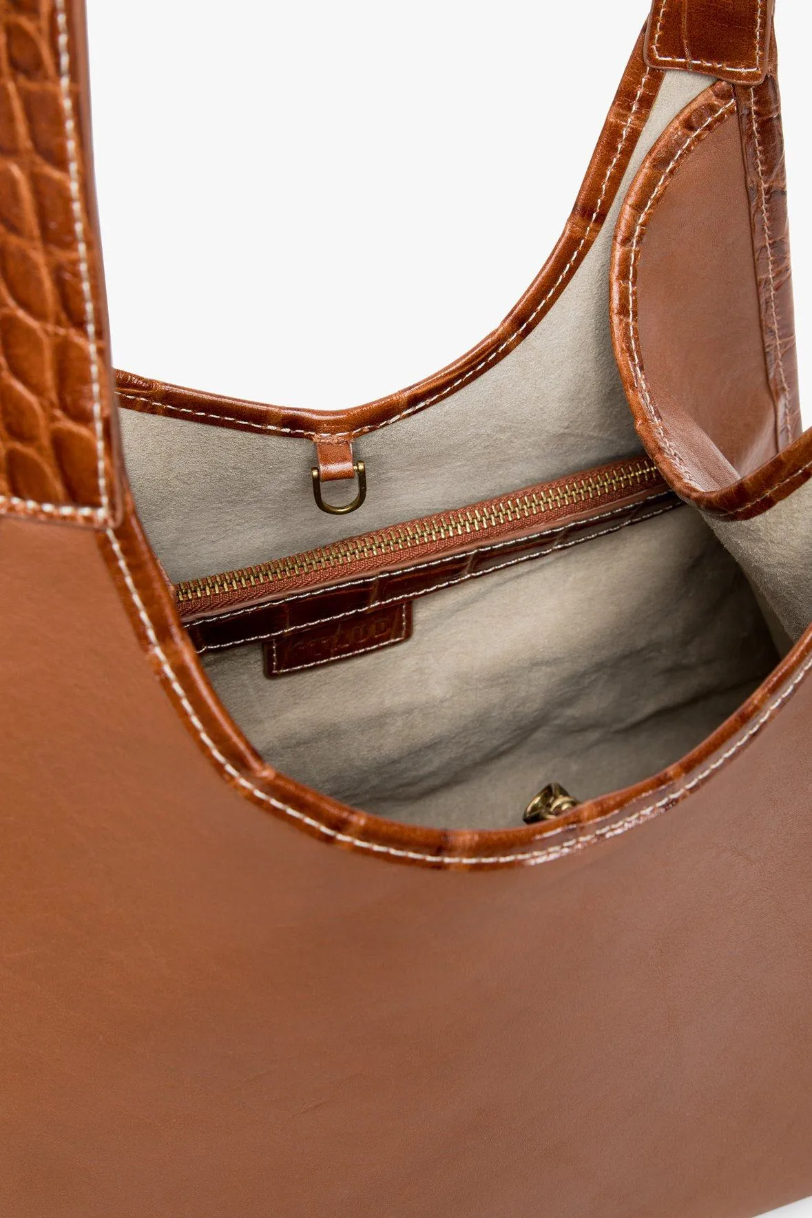 SOFT REY LEATHER TOTE BAG | TAN