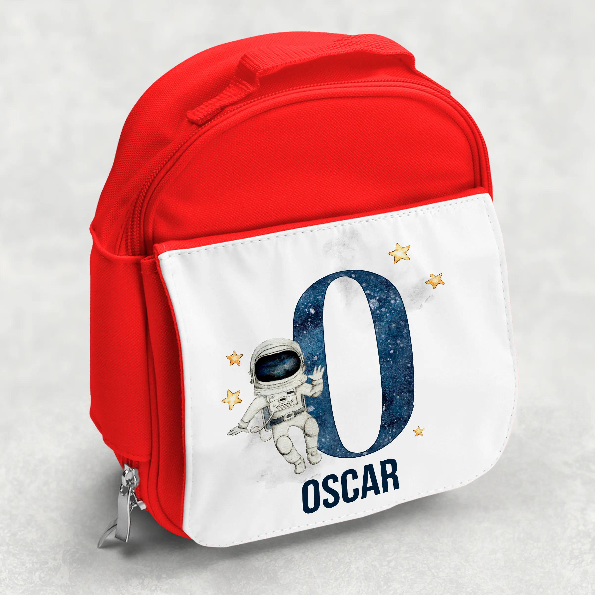 Space Alphabet Personalised Kids Insulated Lunch Bag