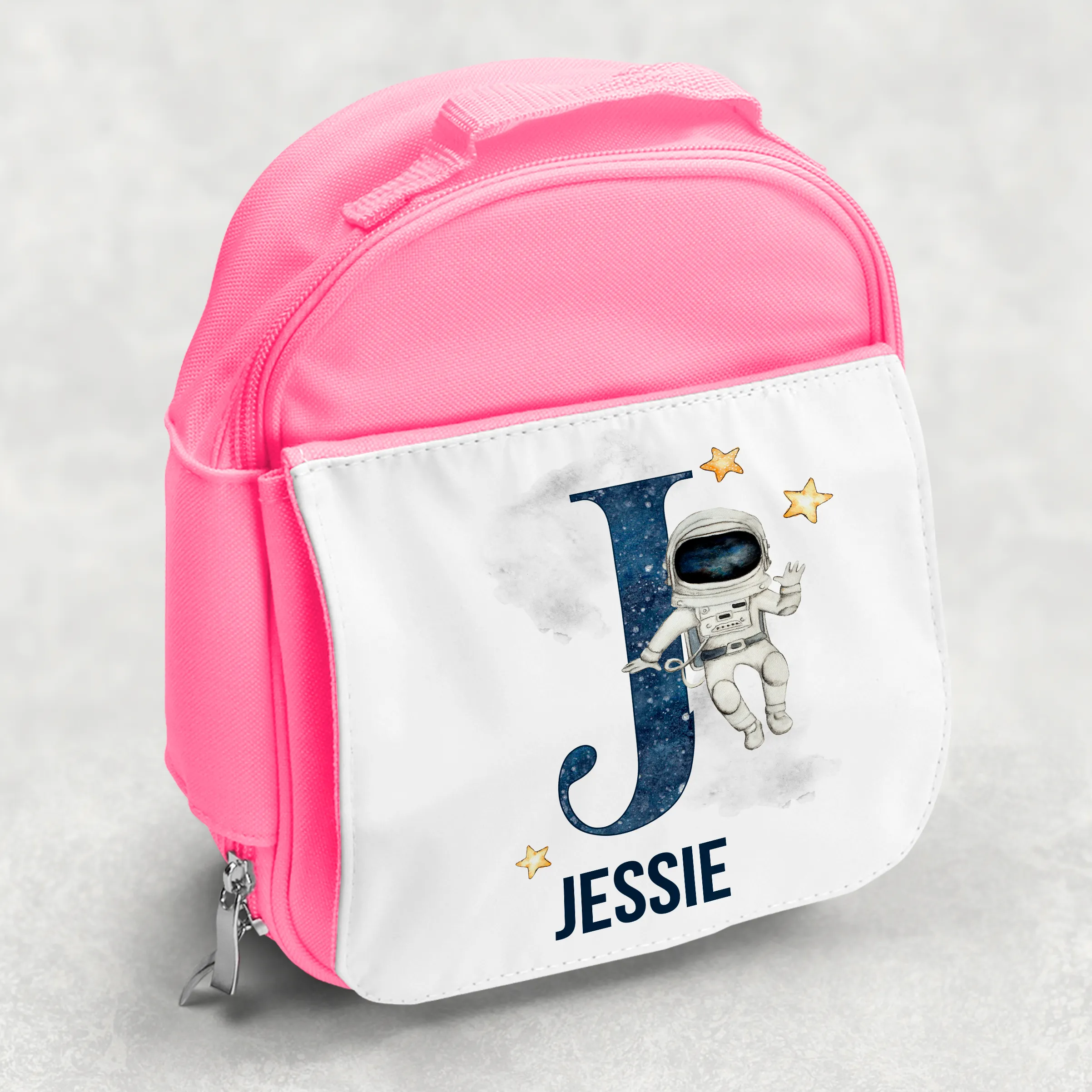 Space Alphabet Personalised Kids Insulated Lunch Bag