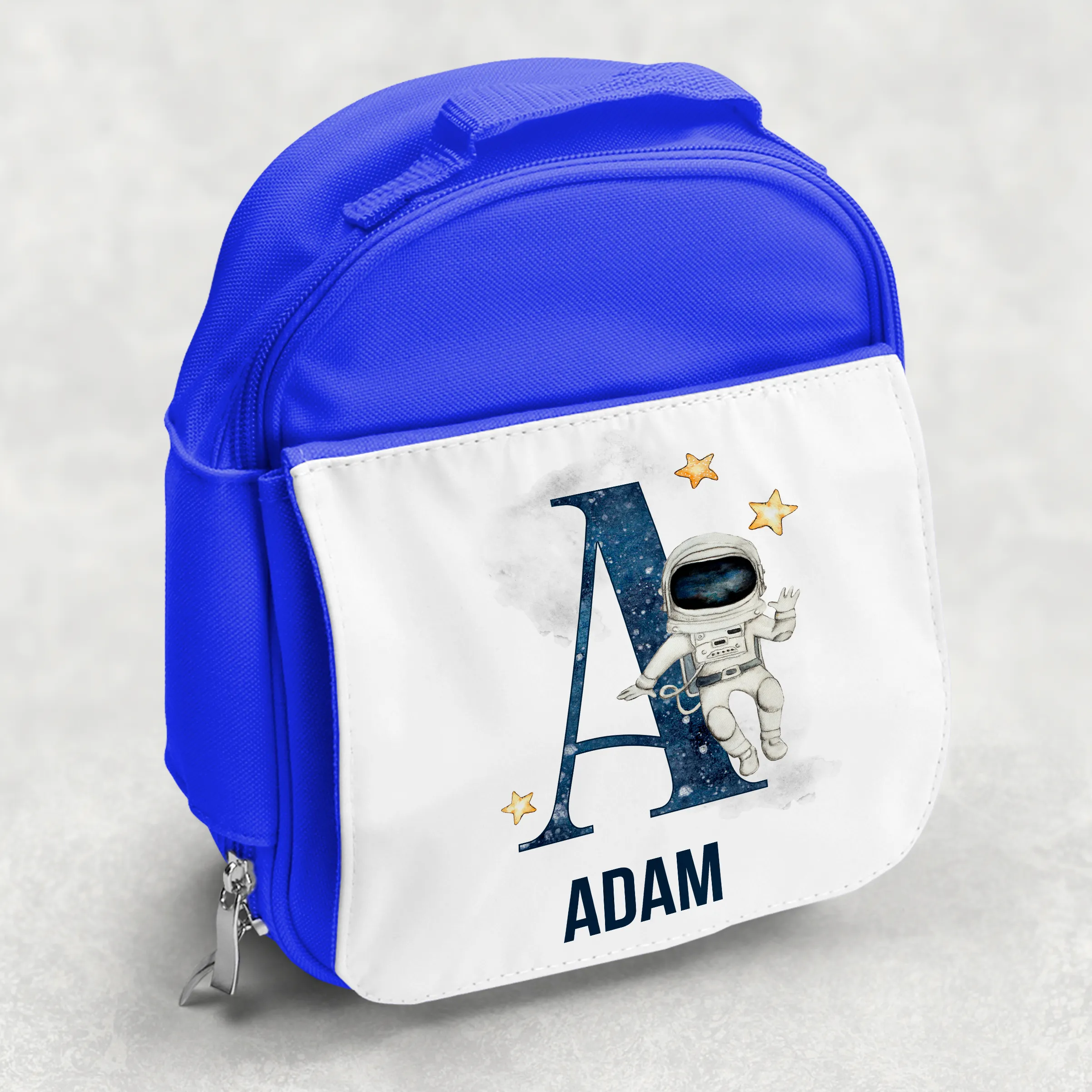 Space Alphabet Personalised Kids Insulated Lunch Bag