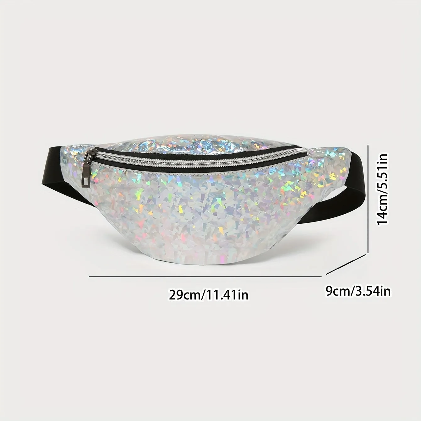 Sparkly Sequin Glasses Fanny Pack  Perfect Gift Choice